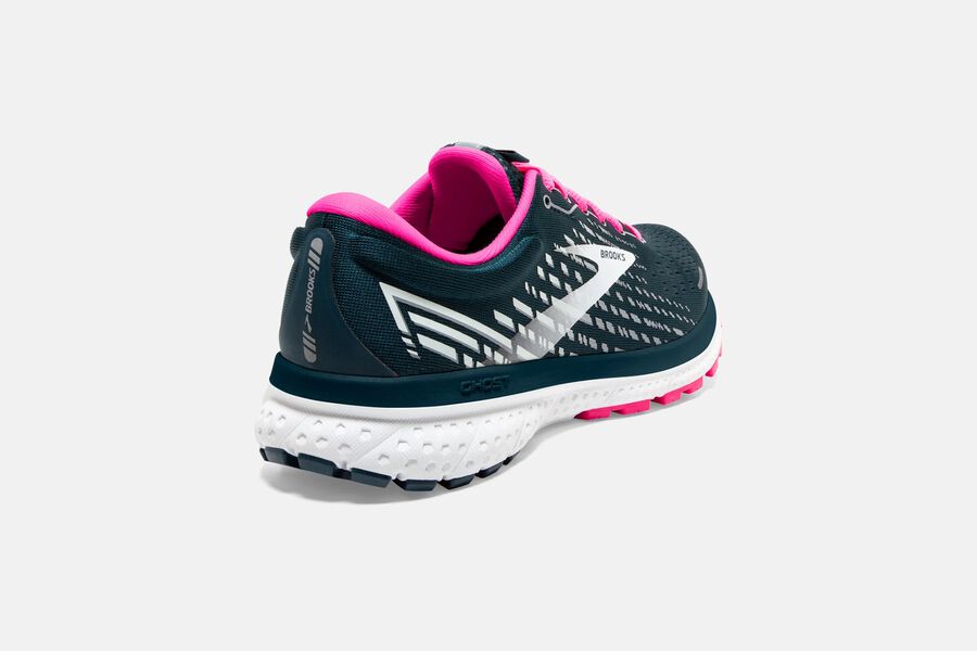 Brooks Running Shoes - Ghost 13 Road Womens - Navy/Pink - TJO-046973